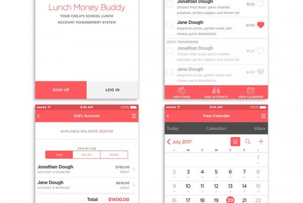 Lunch Money Buddy User High Fidelity Comps